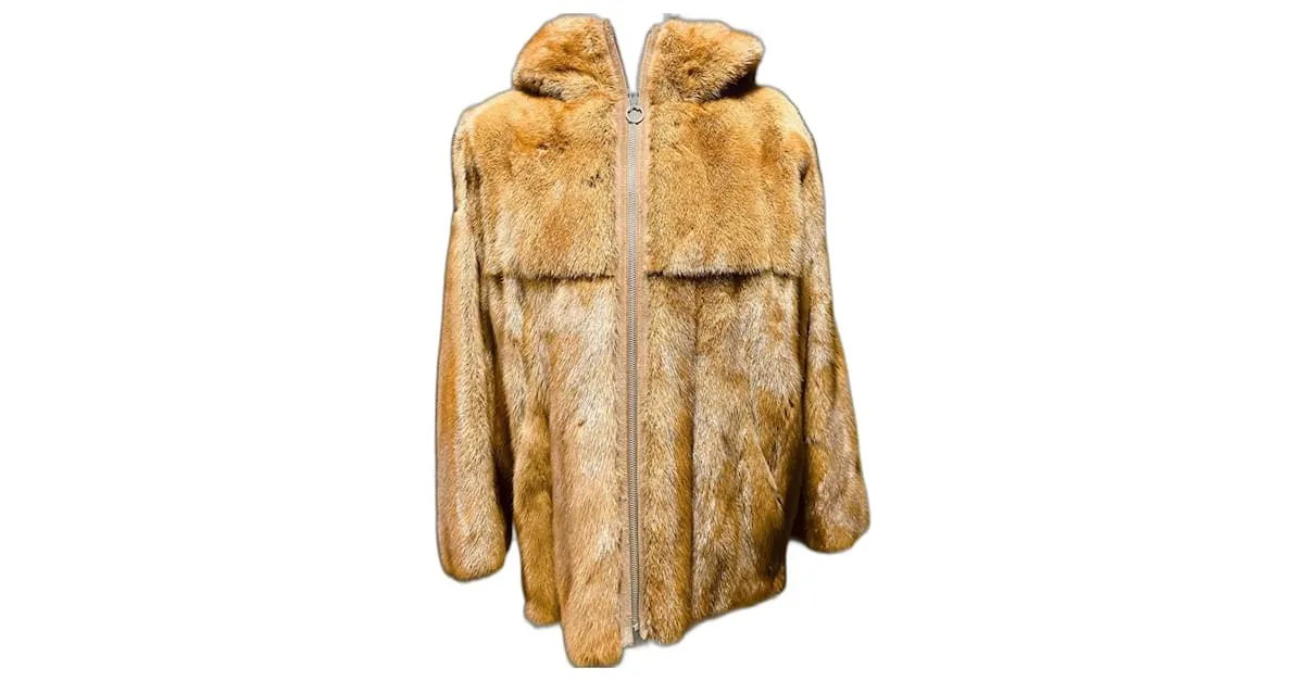 Chaqueta Sprung Frères visón Caramelo 