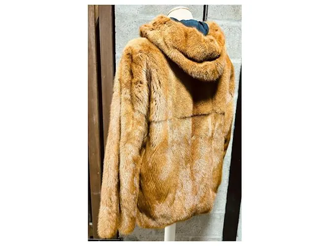 Chaqueta Sprung Frères visón Caramelo 