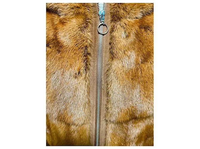 Chaqueta Sprung Frères visón Caramelo 