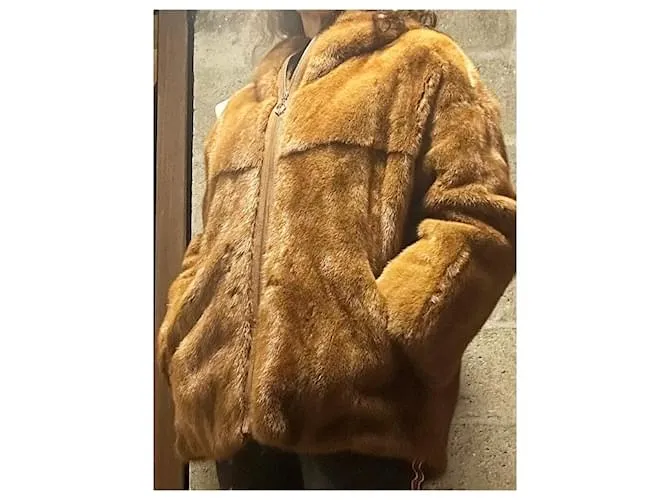 Chaqueta Sprung Frères visón Caramelo 