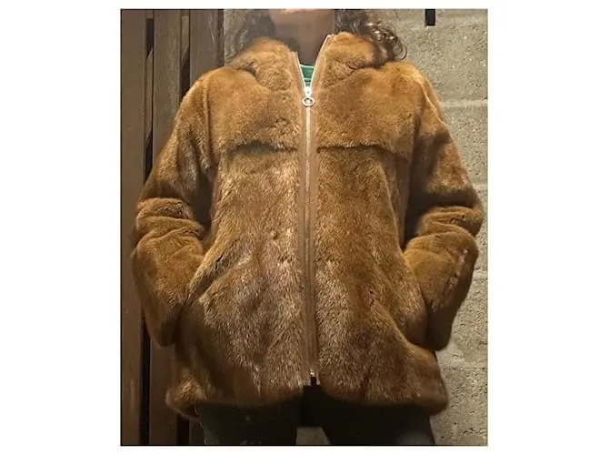 Chaqueta Sprung Frères visón Caramelo 