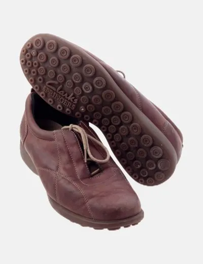 Clarks Zapato marrón acordonado