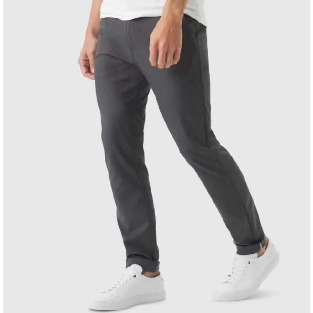 COMUNICACIóN PARA HOMBRE PANTALONES DE FITNESS LU598 LEGGINGS DE YOGA VIAJERO DEPORTES ENTRENAMIENTO ROPA MODA CASUAL ALTO ELáS