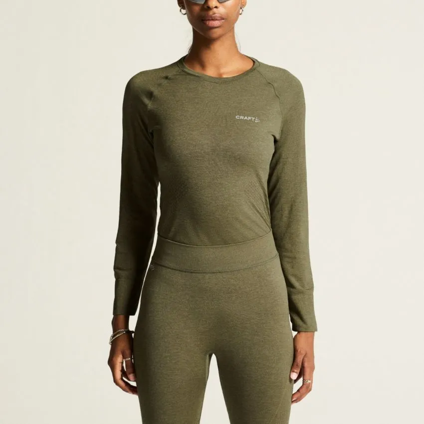 Craft Mujer Ropa interior y Básica Core Dry Active Comfort Long Sleeve Verde 