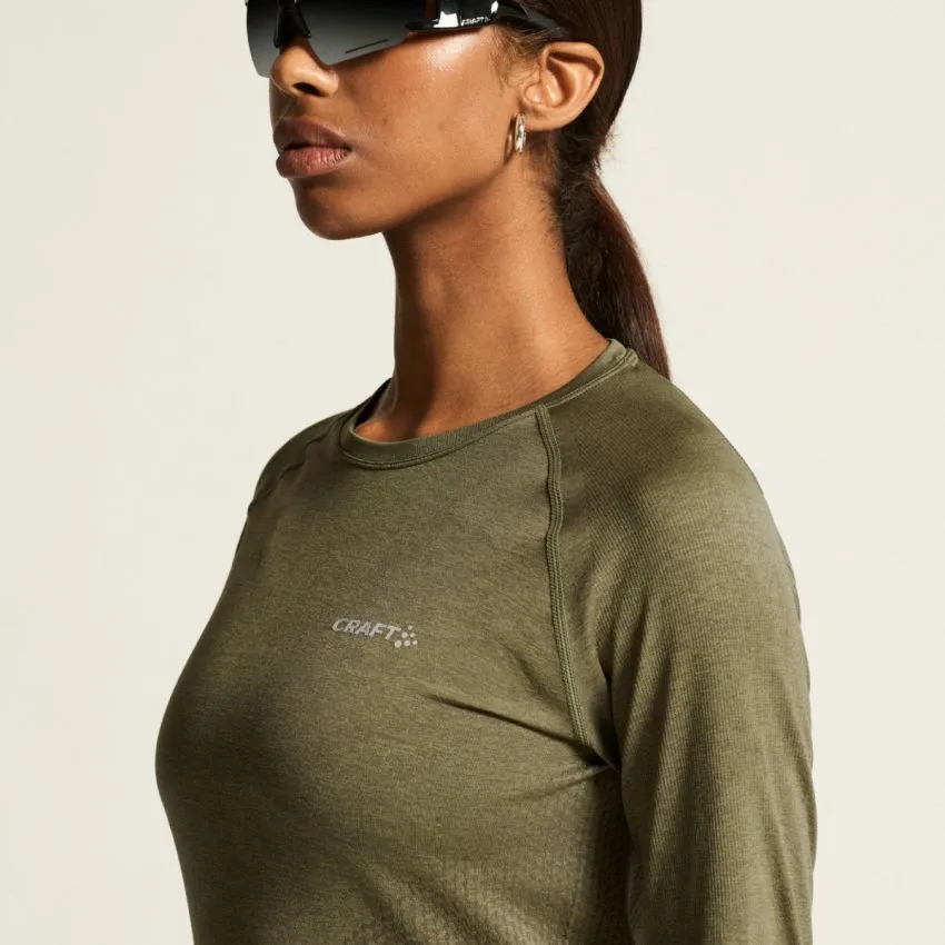Craft Mujer Ropa interior y Básica Core Dry Active Comfort Long Sleeve Verde 