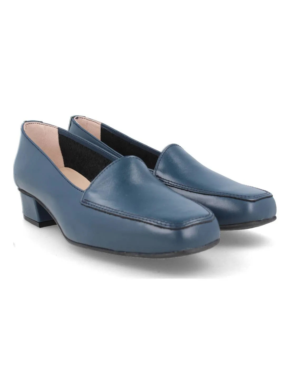 DCHICAS  MOCASíN TACóN LUX MARINO