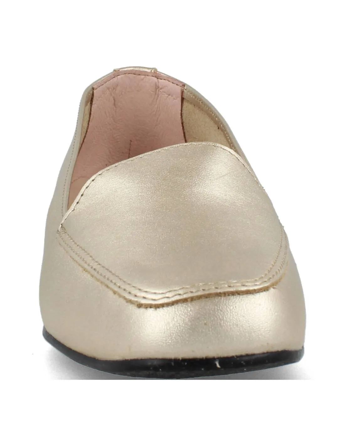 DCHICAS  MOCASíN TACóN LUX ORO