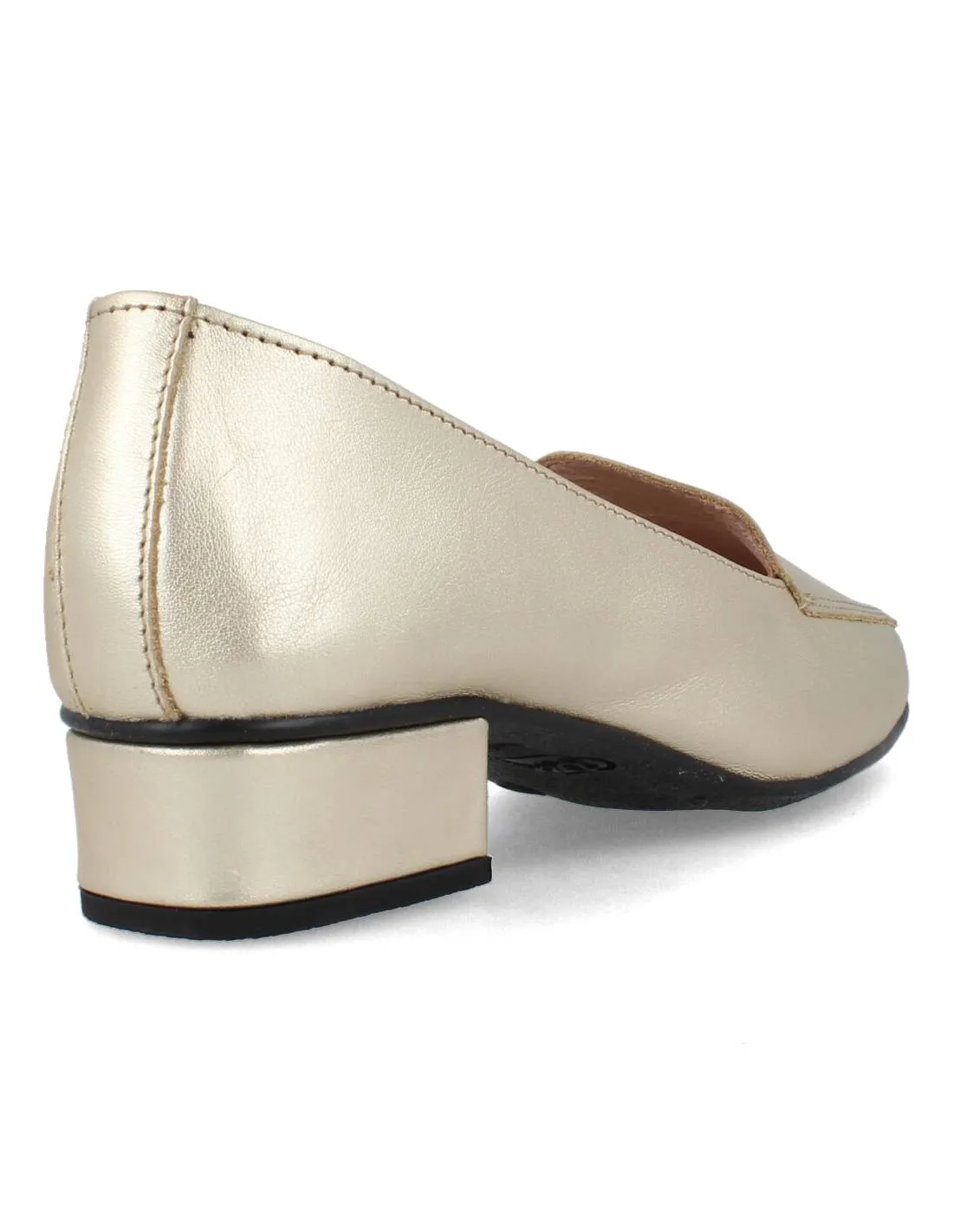 DCHICAS  MOCASíN TACóN LUX ORO