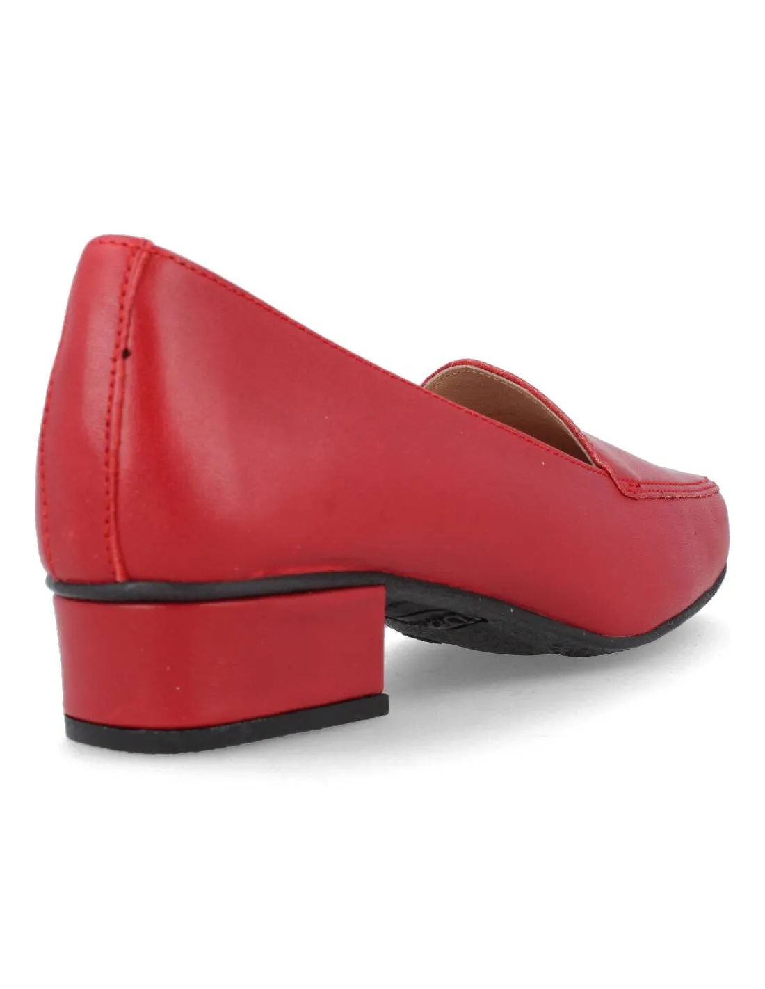 DCHICAS  MOCASíN TACóN LUX ROJO