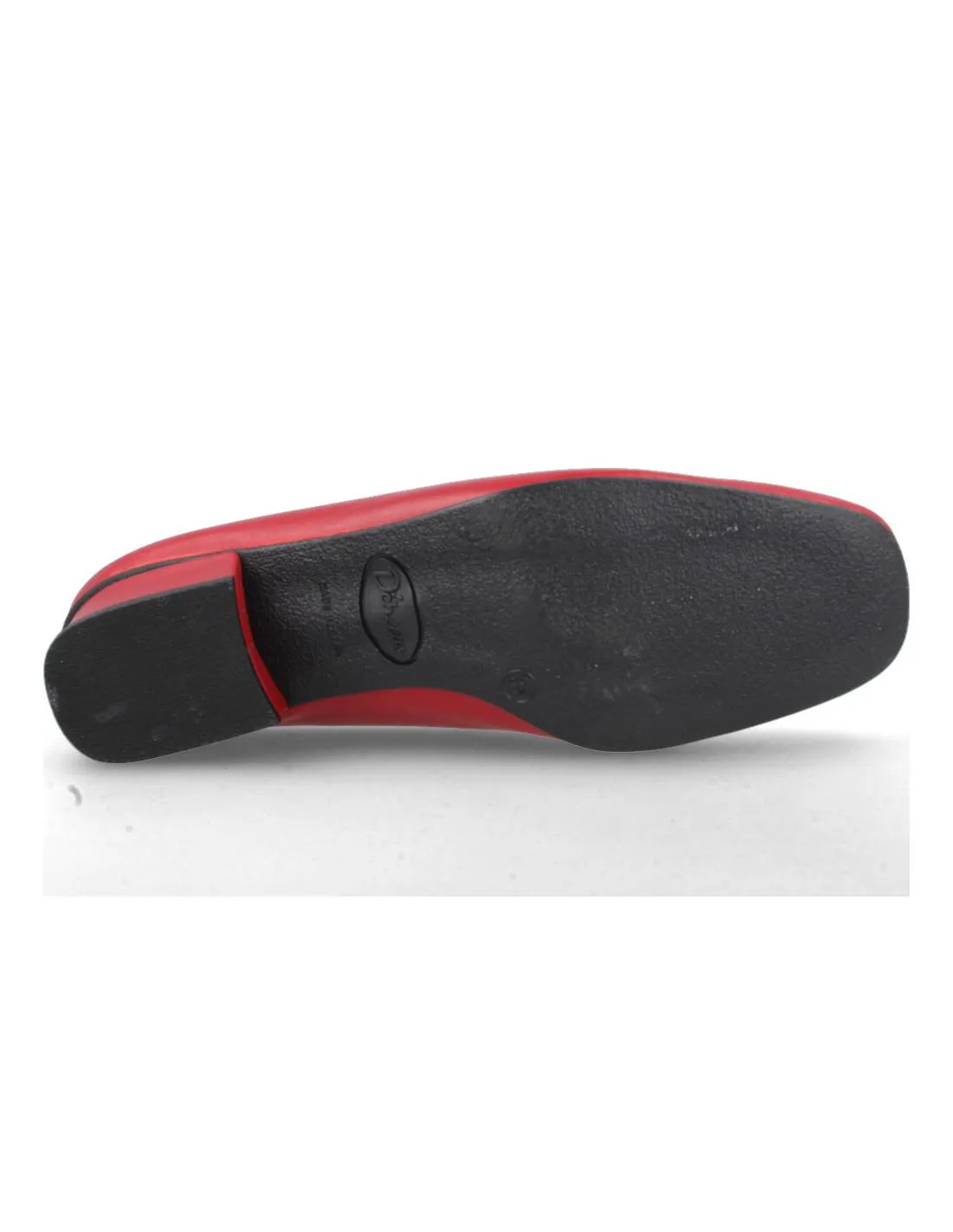 DCHICAS  MOCASíN TACóN LUX ROJO