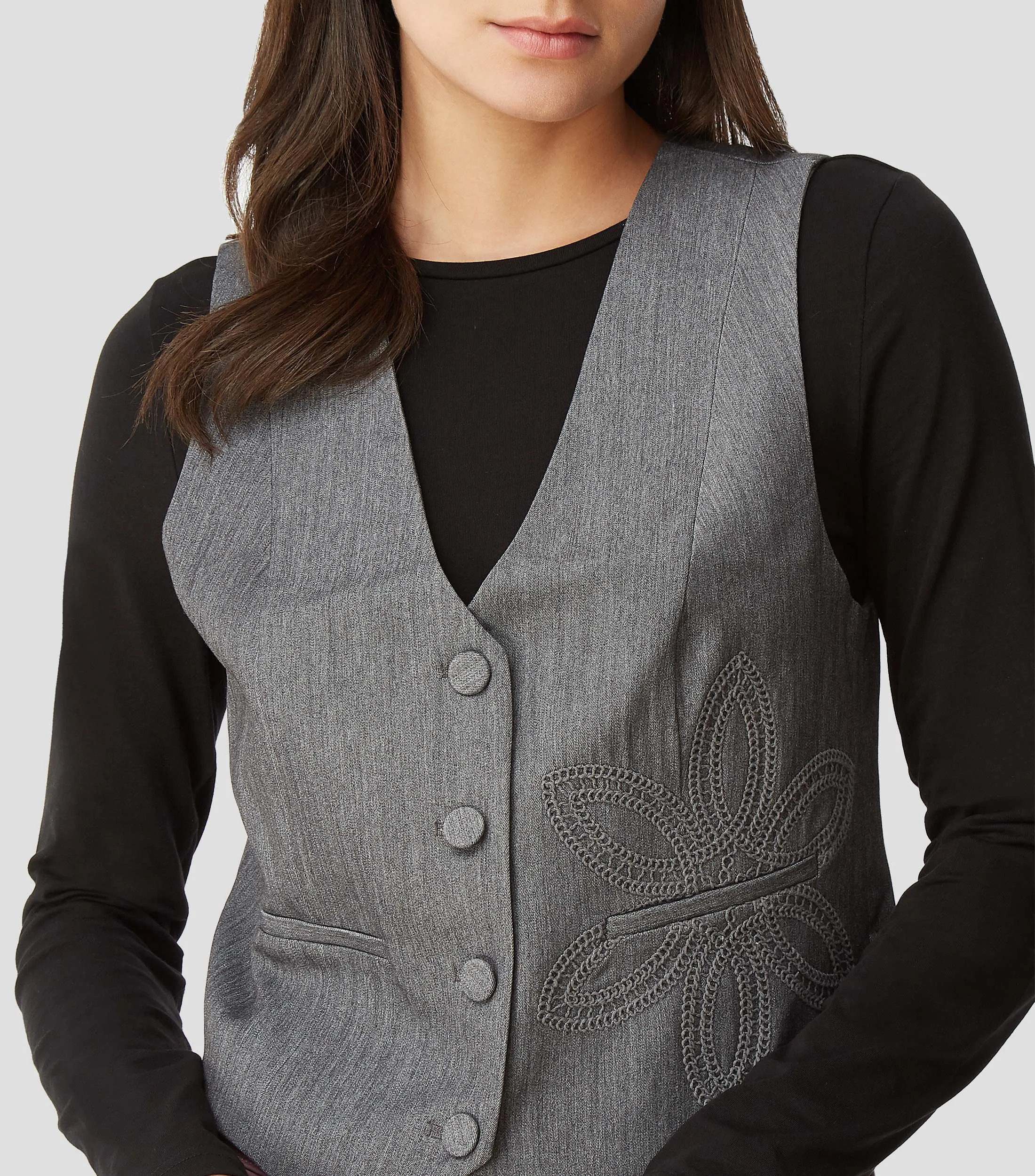 Desigual Chaleco de Vestir Mujer