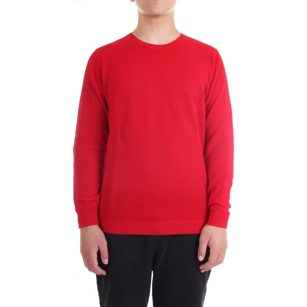 DK77007 suéter hombre rojo