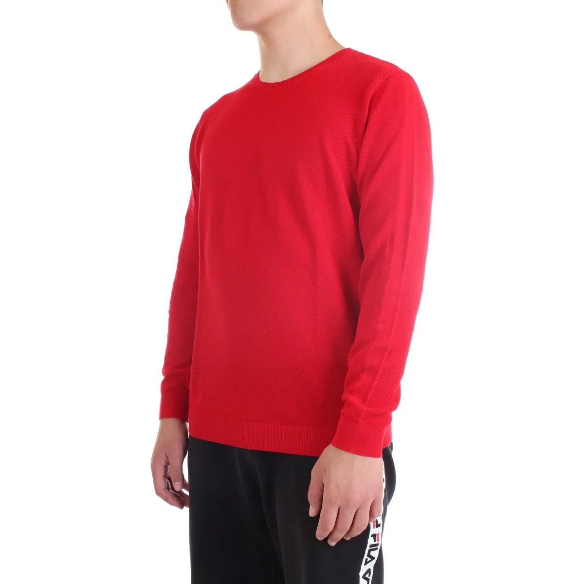 DK77007 suéter hombre rojo