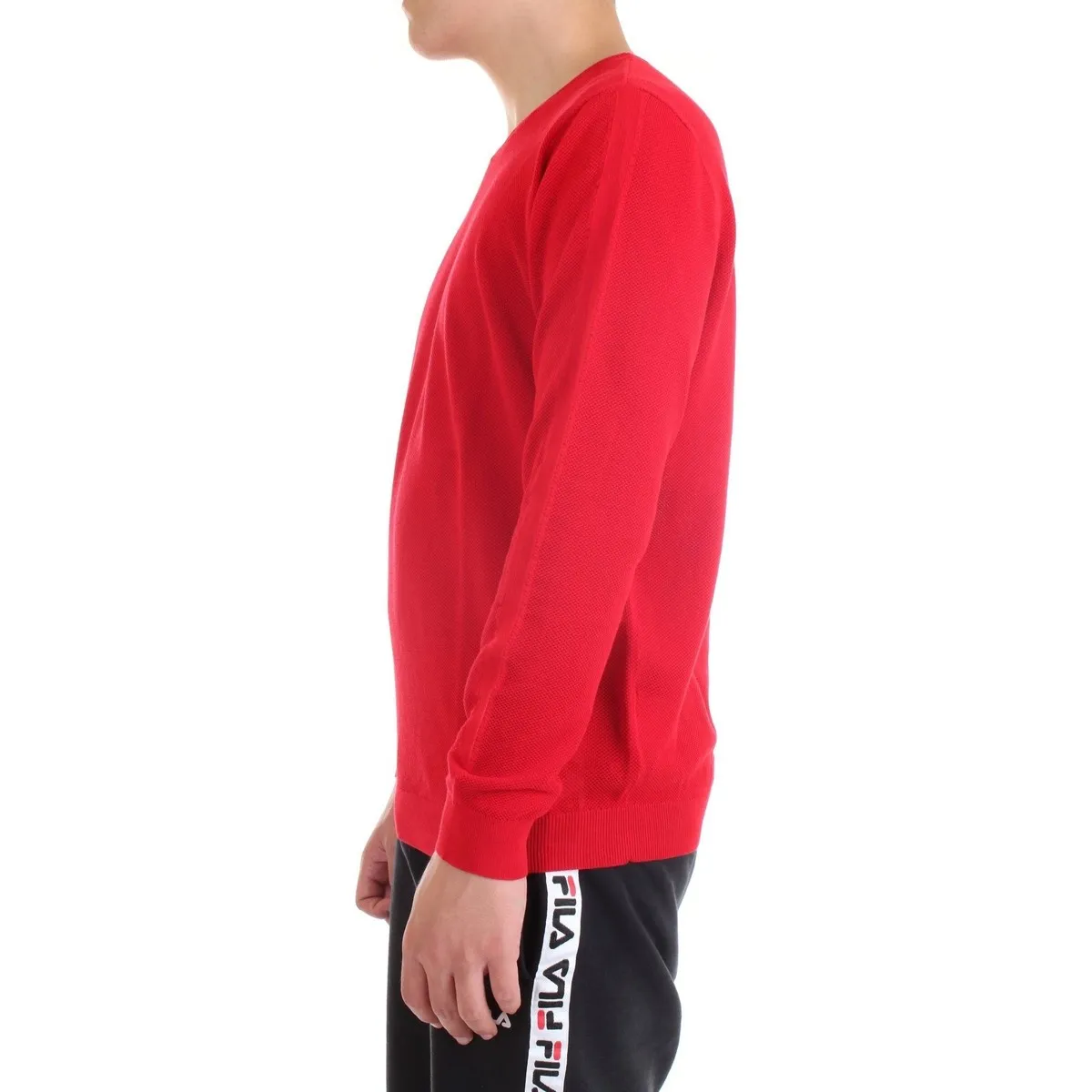 DK77007 suéter hombre rojo