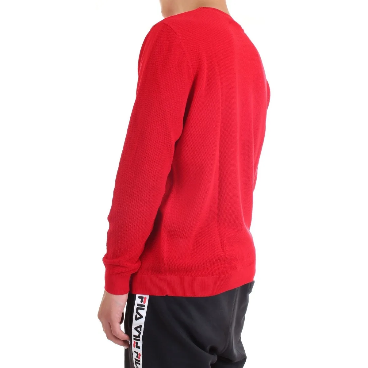 DK77007 suéter hombre rojo