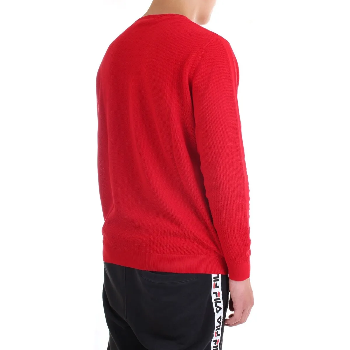 DK77007 suéter hombre rojo