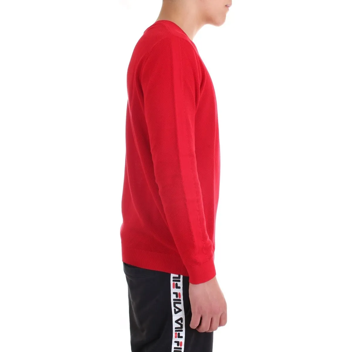 DK77007 suéter hombre rojo