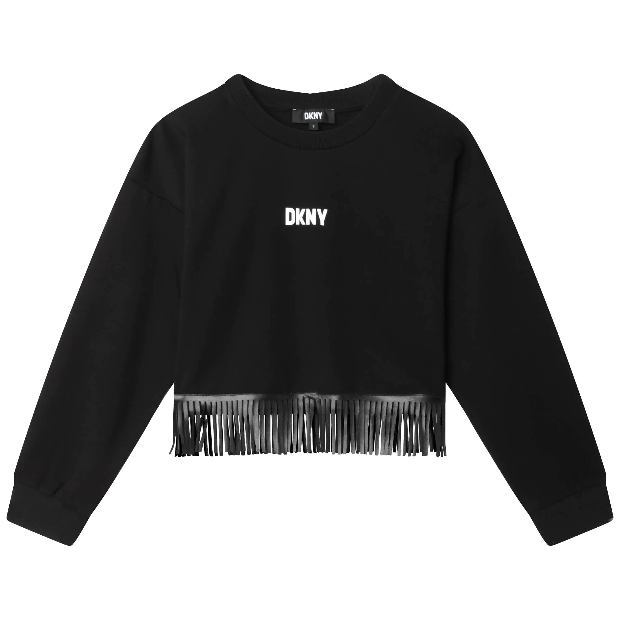 DKNY Suéter con flecos