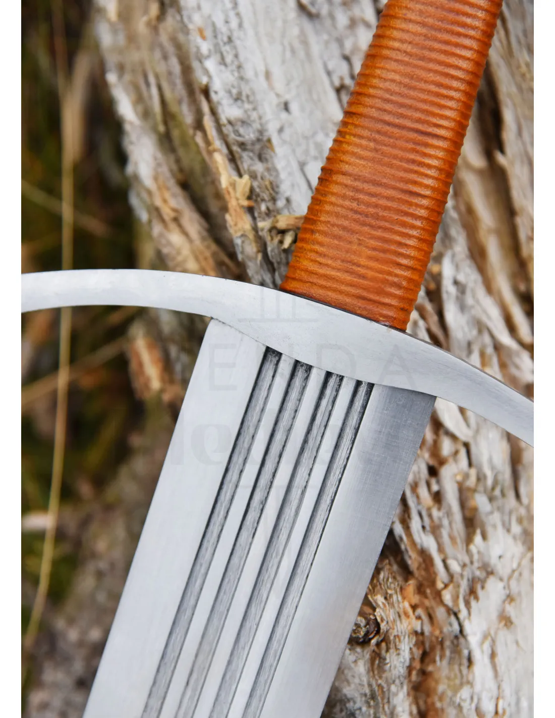 Espada Medieval de armas Moonbrand con vaina, siglo XIII