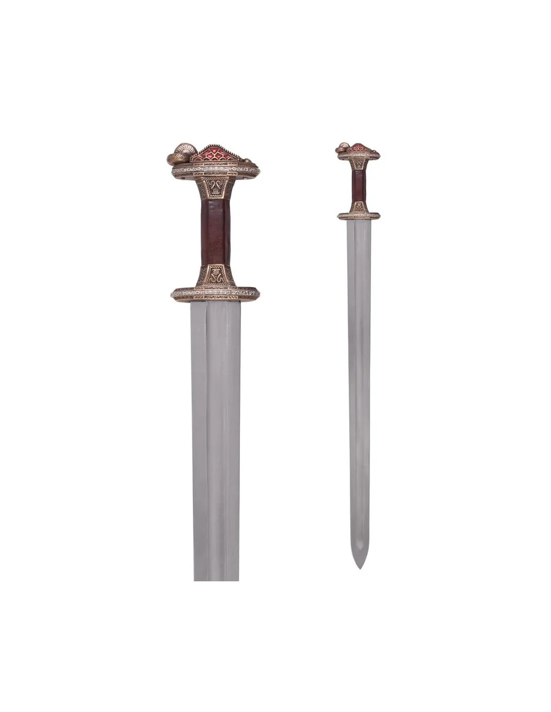 Espada sueca en bronce Era de Vendel, con vaina