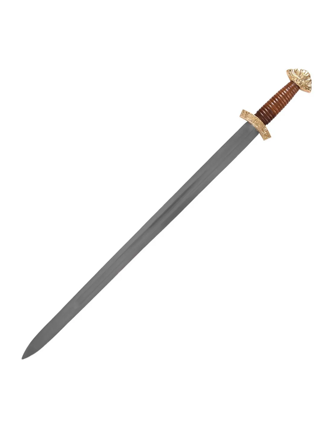 Espada vikinga larga con vaina