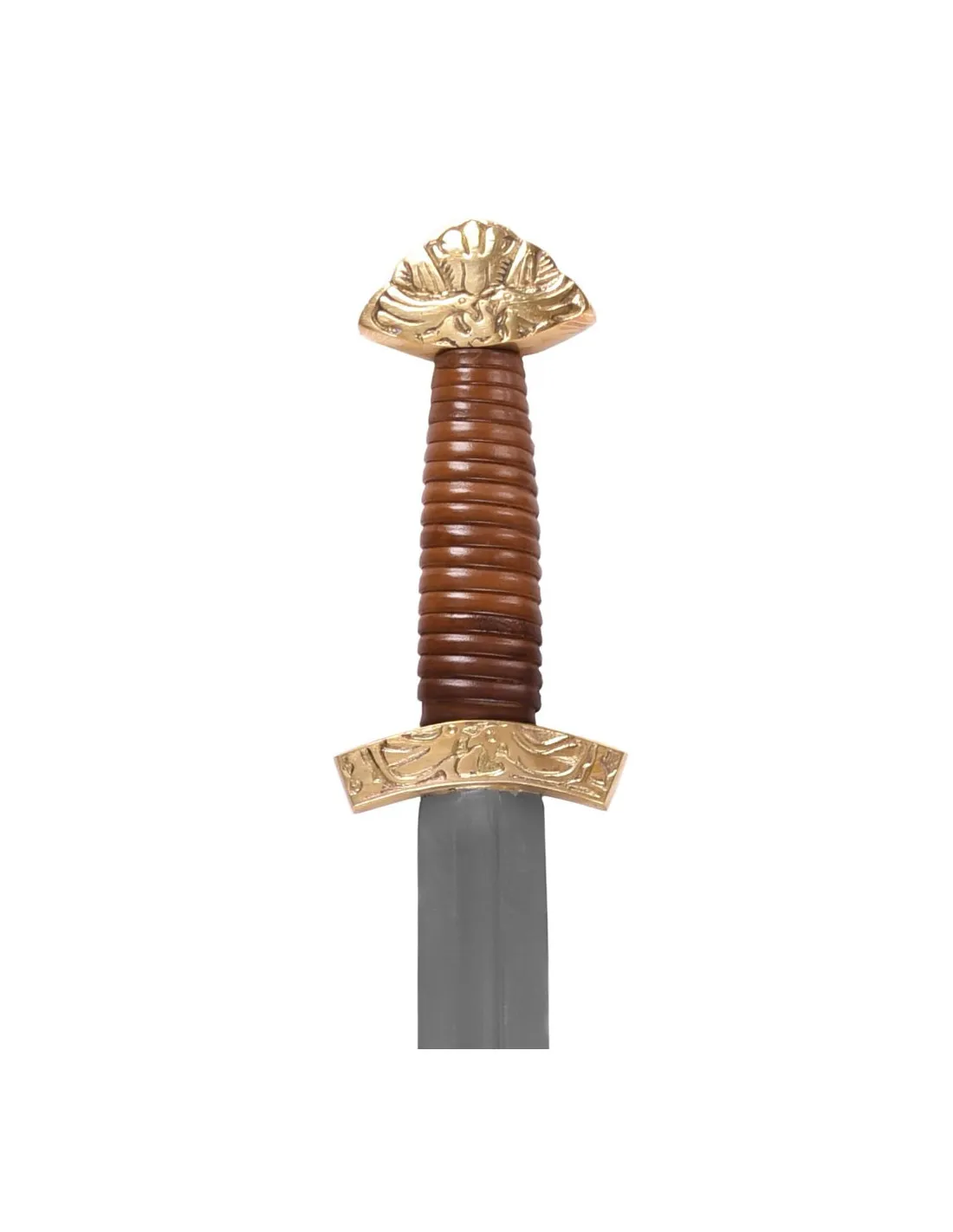 Espada vikinga larga con vaina