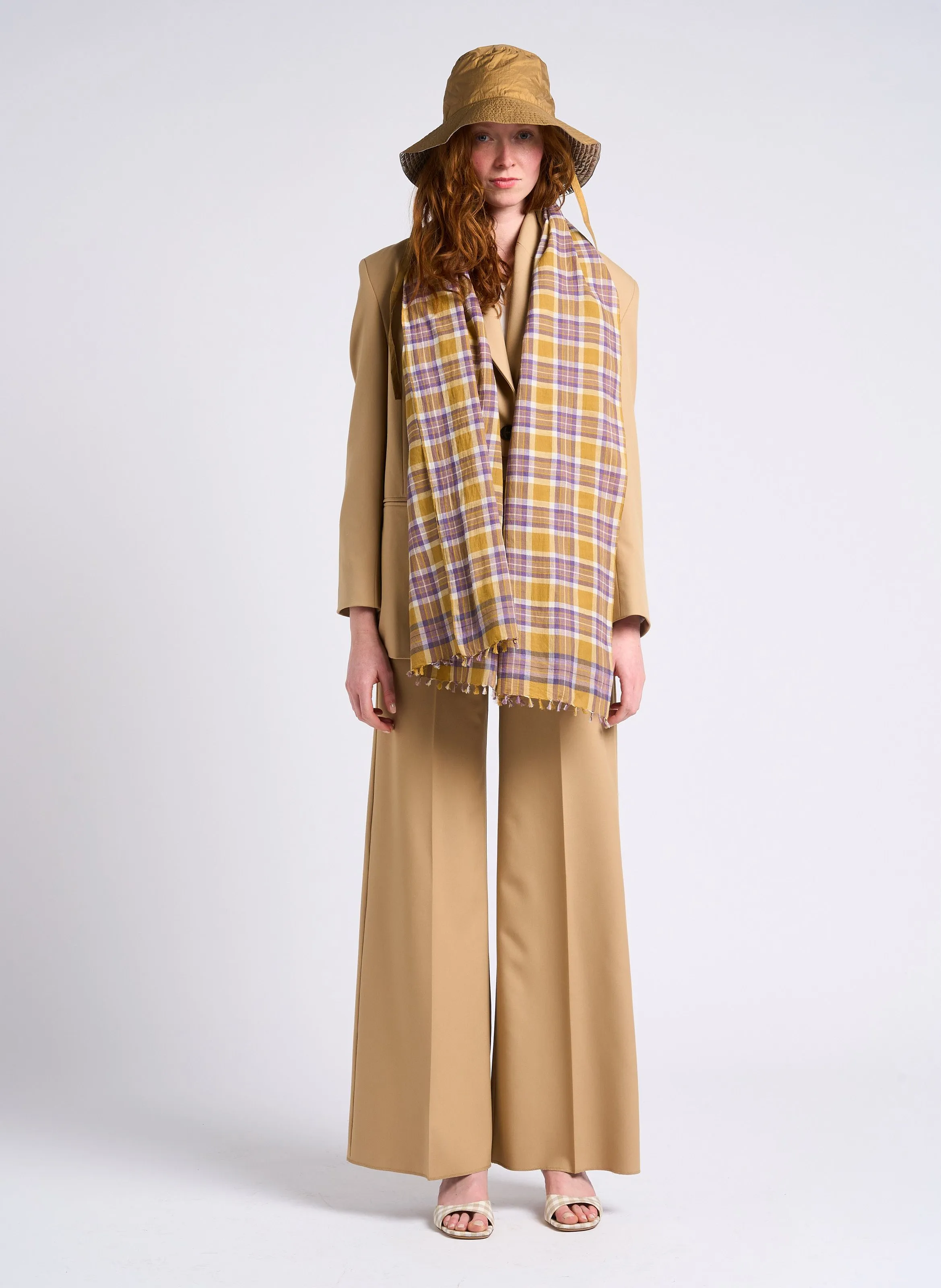 FRANZ  CHAQUETA SASTRE RECTA EN BEIGE