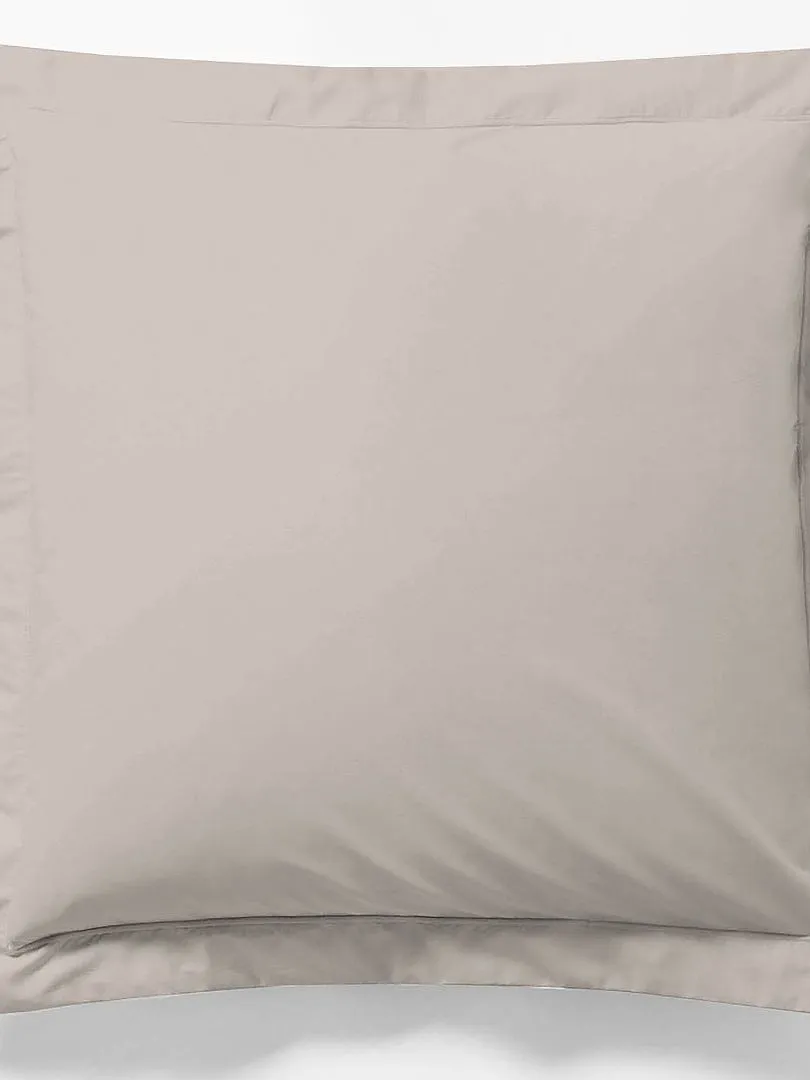 FUNDA DE ALMOHADA LISA  BEIGE