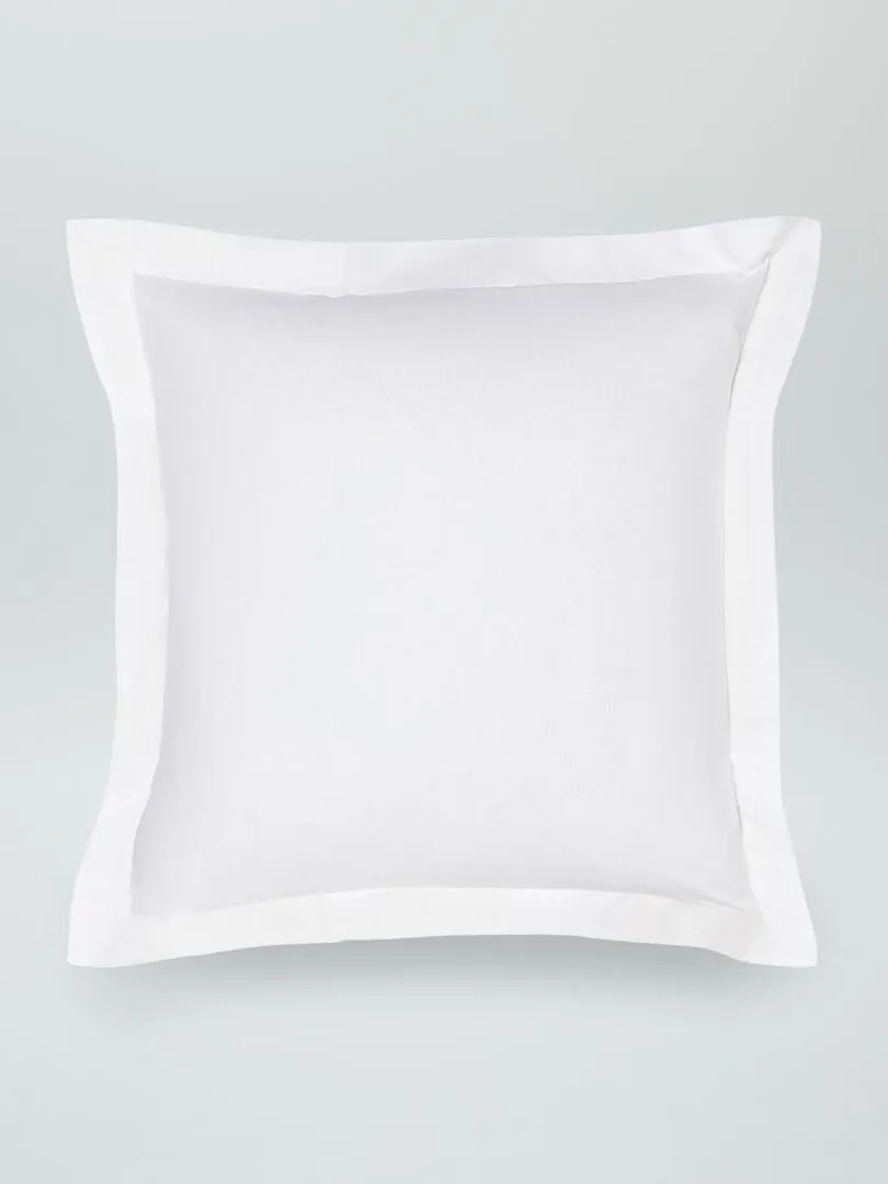 FUNDA DE ALMOHADA LISA DE PERCAL DE ALGODóN  GRIS