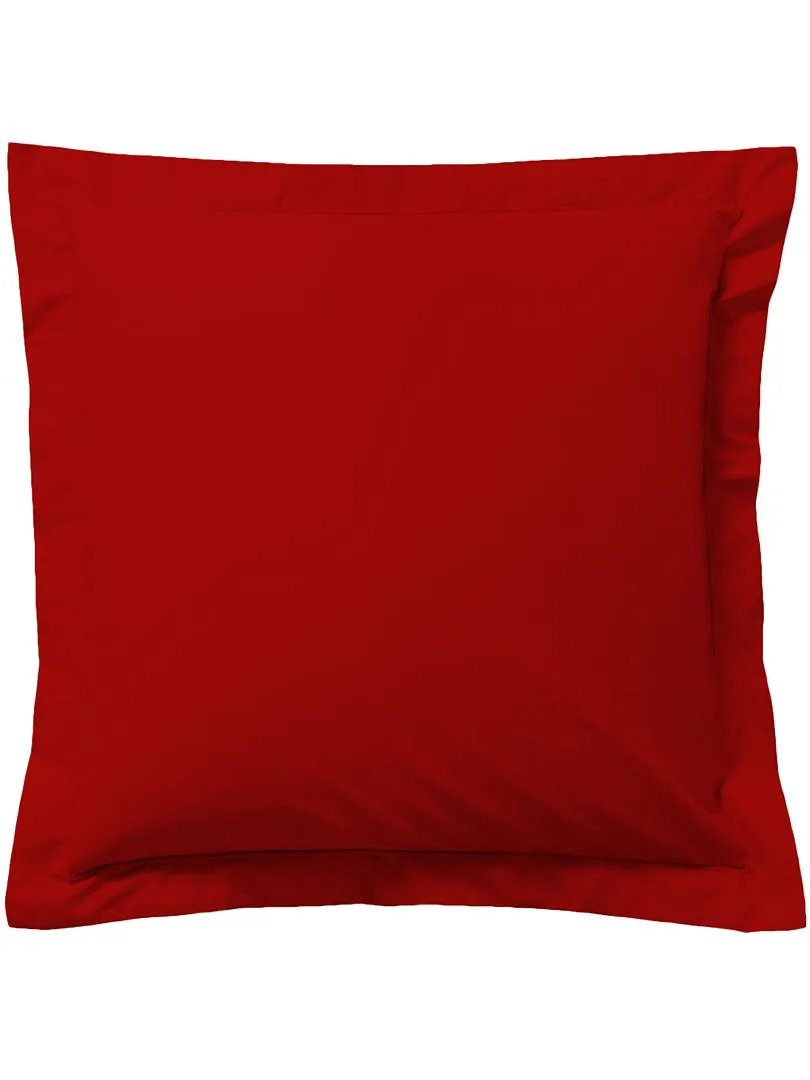 FUNDA DE ALMOHADA LISA  ROJO