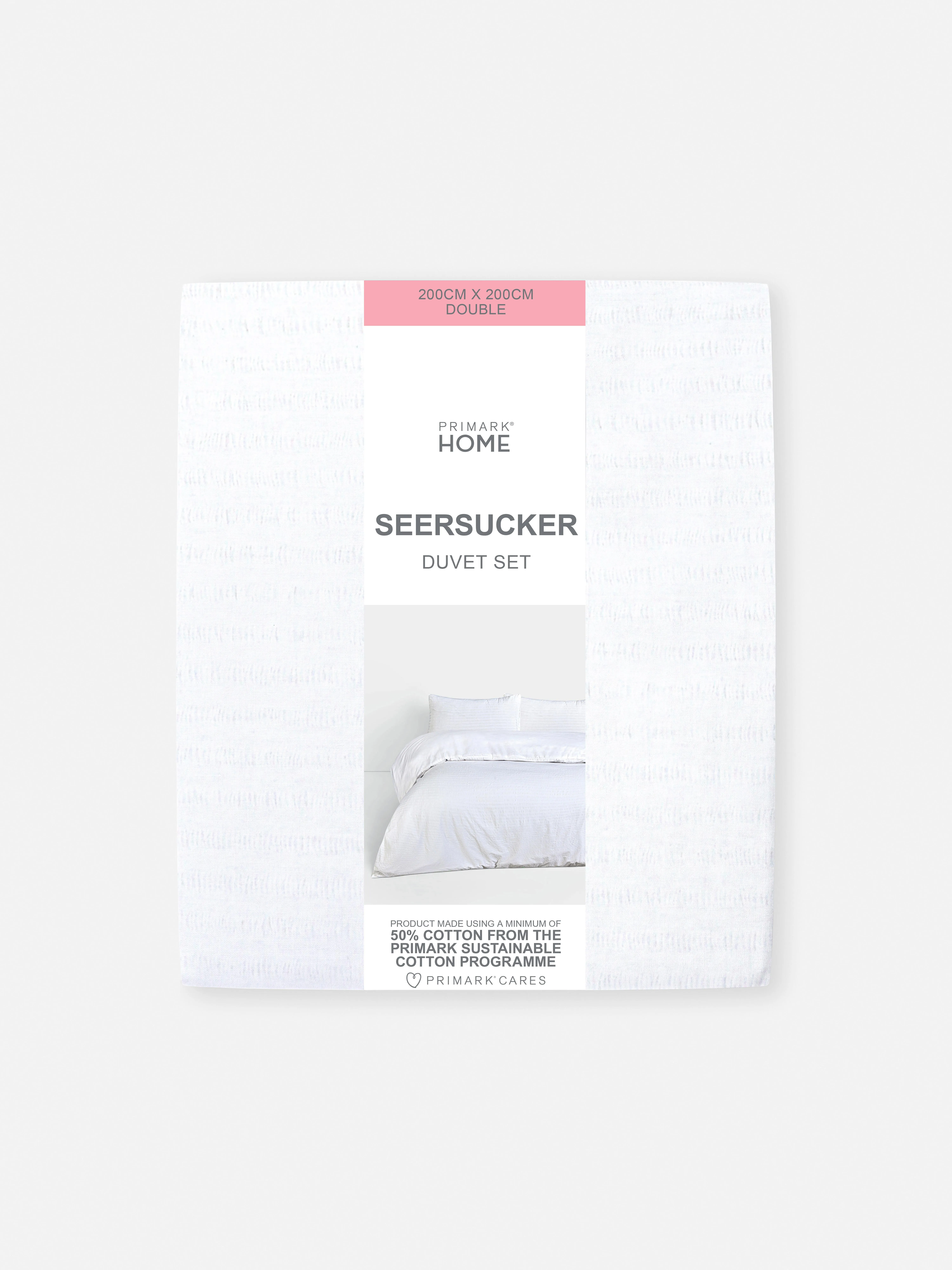 Funda nórdica de sirsaca para cama doble