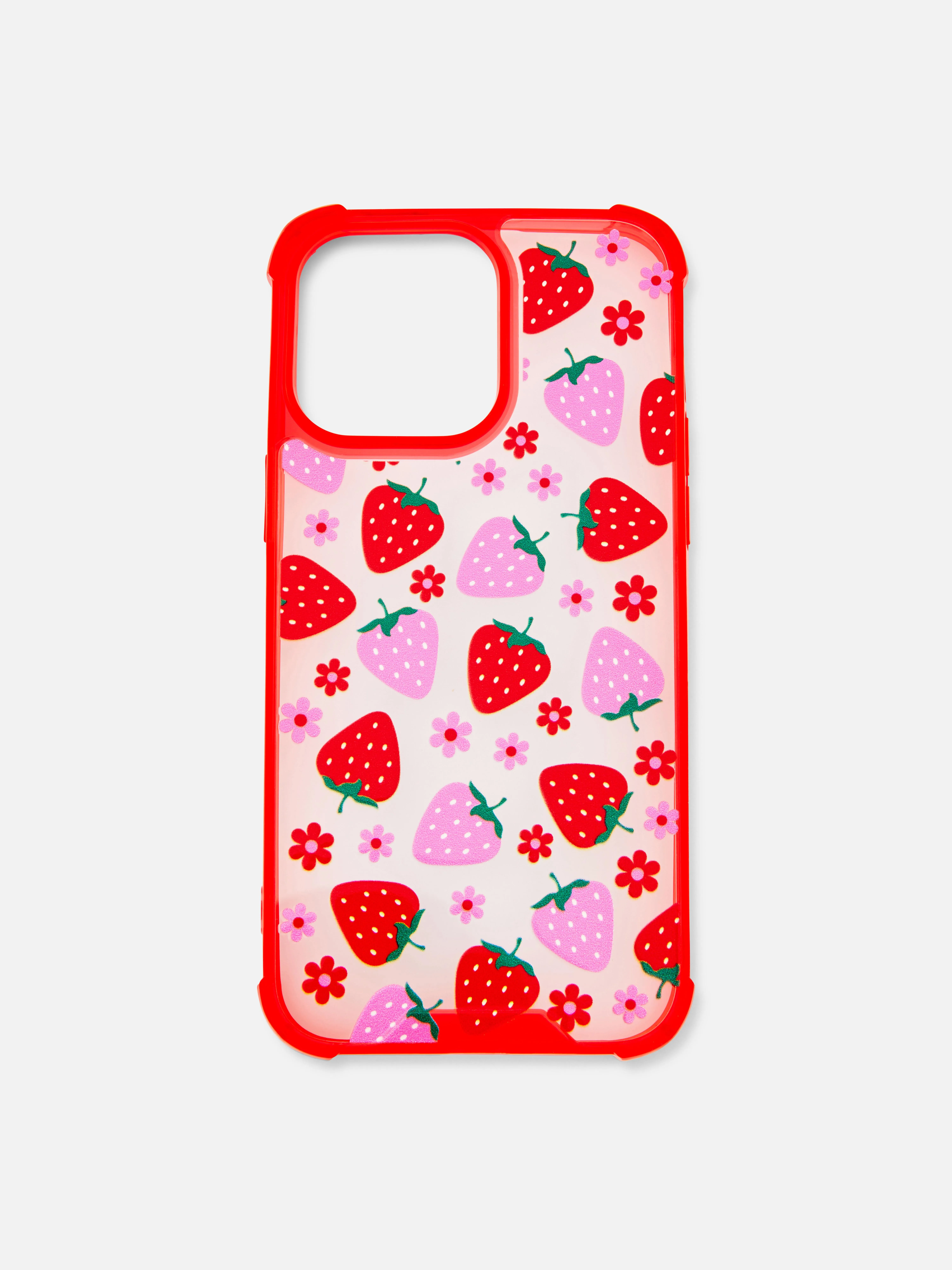 Funda para móvil con estampado de fresas