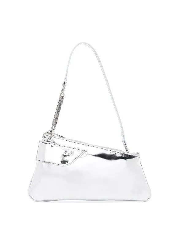 GCDS BOLSA BANDOLERA  PLATA