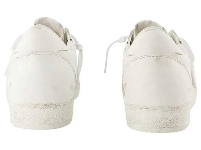 GOLDEN GOOSE DELUXE BRAND ZAPATILLAS BALL STAR  GOLDEN GOOSE  BLANCO ÓPTICO  CUERO 