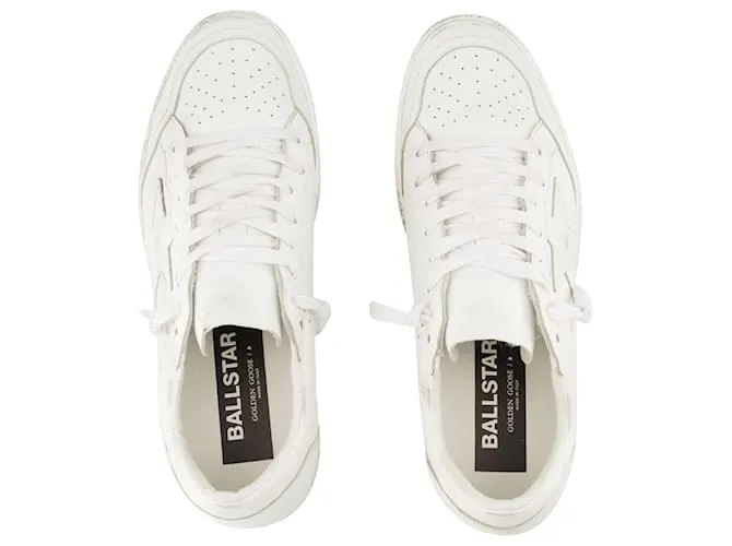GOLDEN GOOSE DELUXE BRAND ZAPATILLAS BALL STAR  GOLDEN GOOSE  BLANCO ÓPTICO  CUERO 