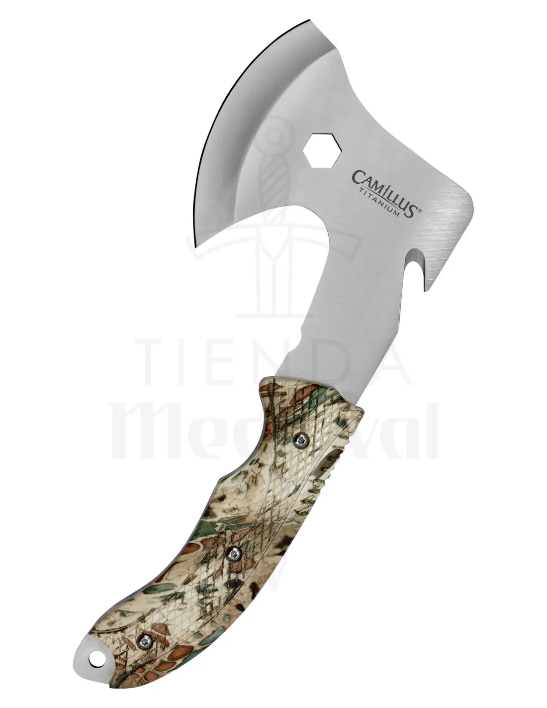 Hacha táctica Camillus modelo RIG, con funda