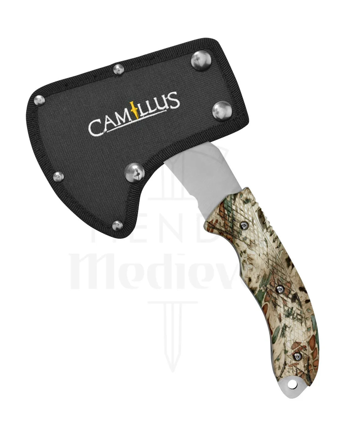 Hacha táctica Camillus modelo RIG, con funda