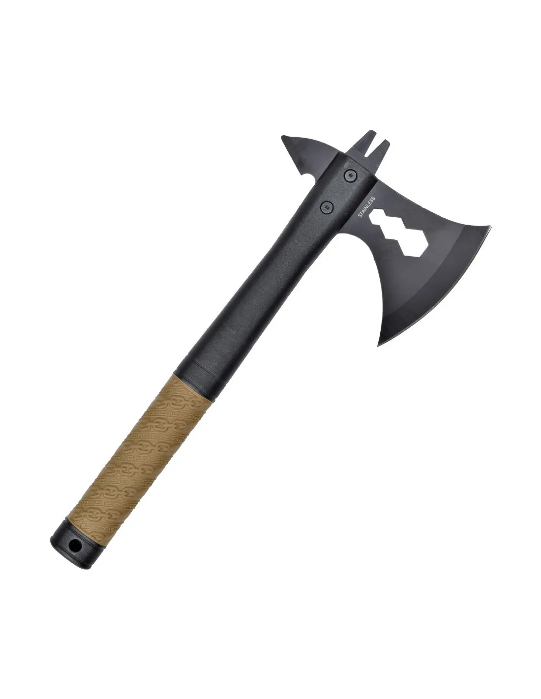 Hacha táctica SCK, con funda (33 cm.)