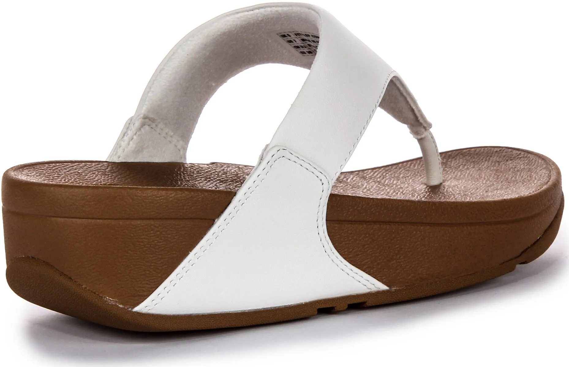 Infradito Minimalisti in Pelle da Donna Fitflop Lulu con T Post Morbido in Bianco