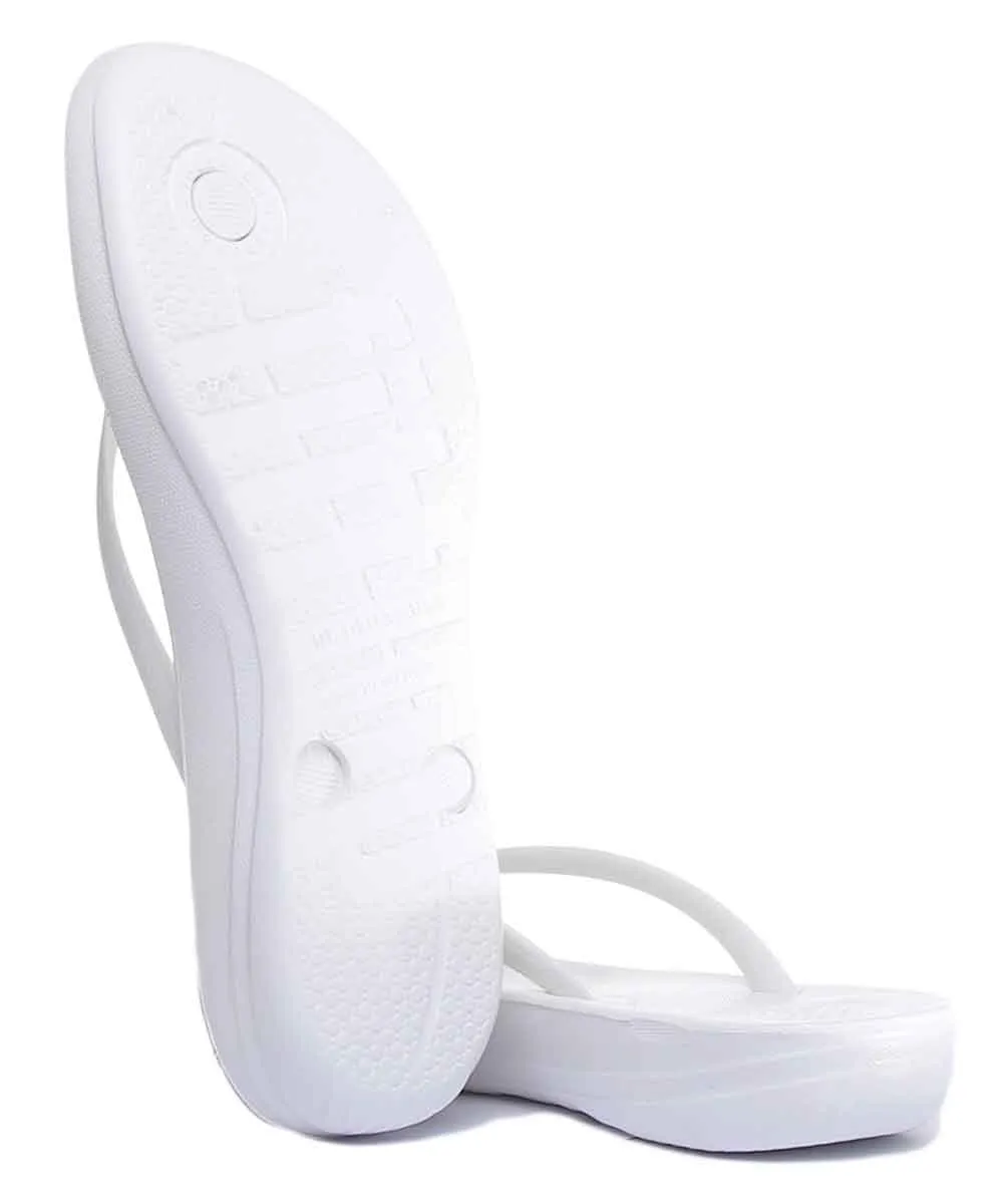 Infradito Super Ergonomici in Gomma da Donna Fitflop Iqushion in Bianco