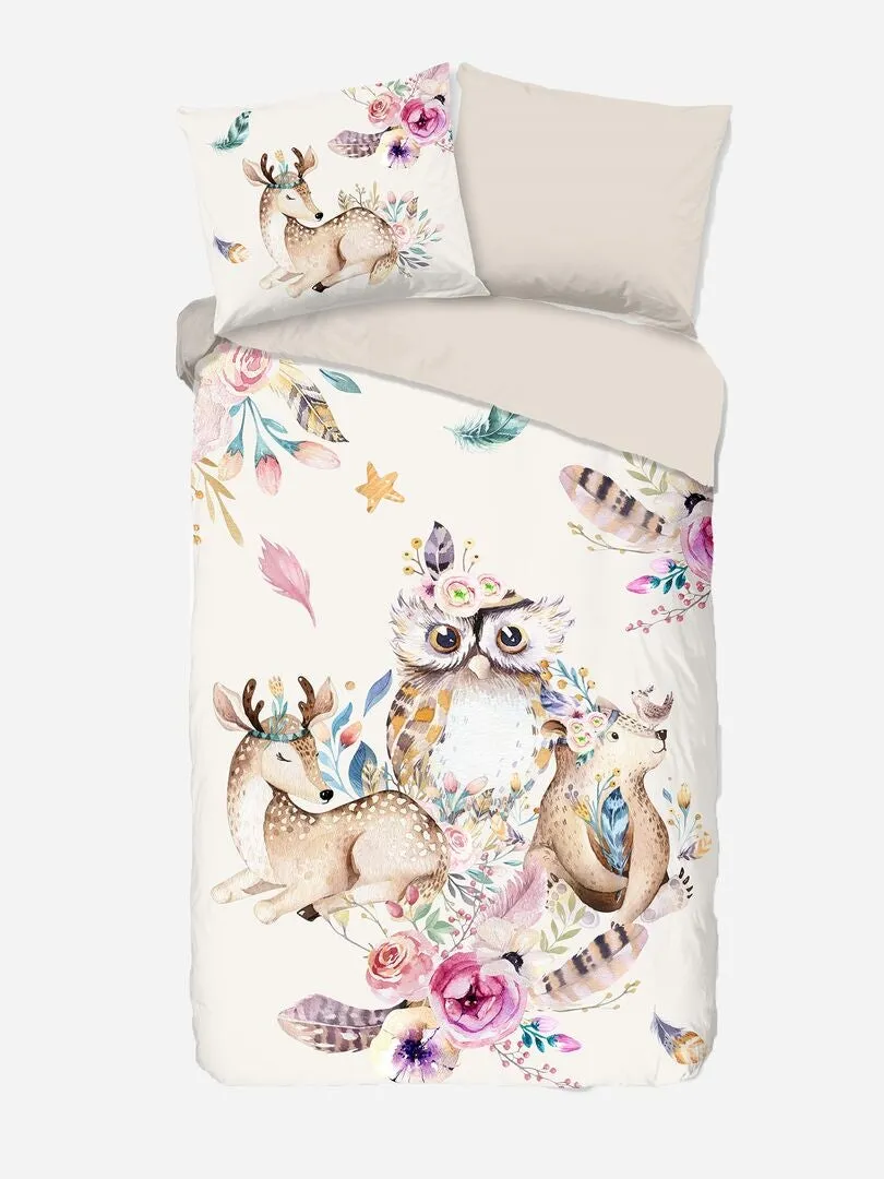JUEGO DE CAMA  INDIVIDUAL  BLANCO