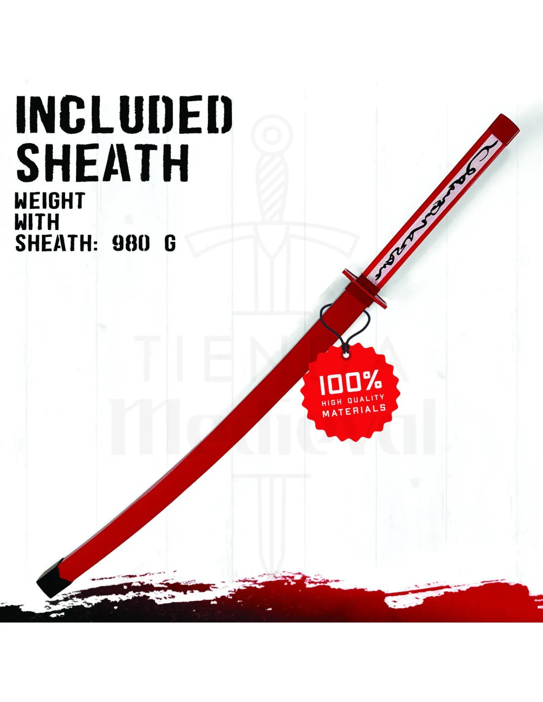 Katana decorativa con funda Akame ga Kill!