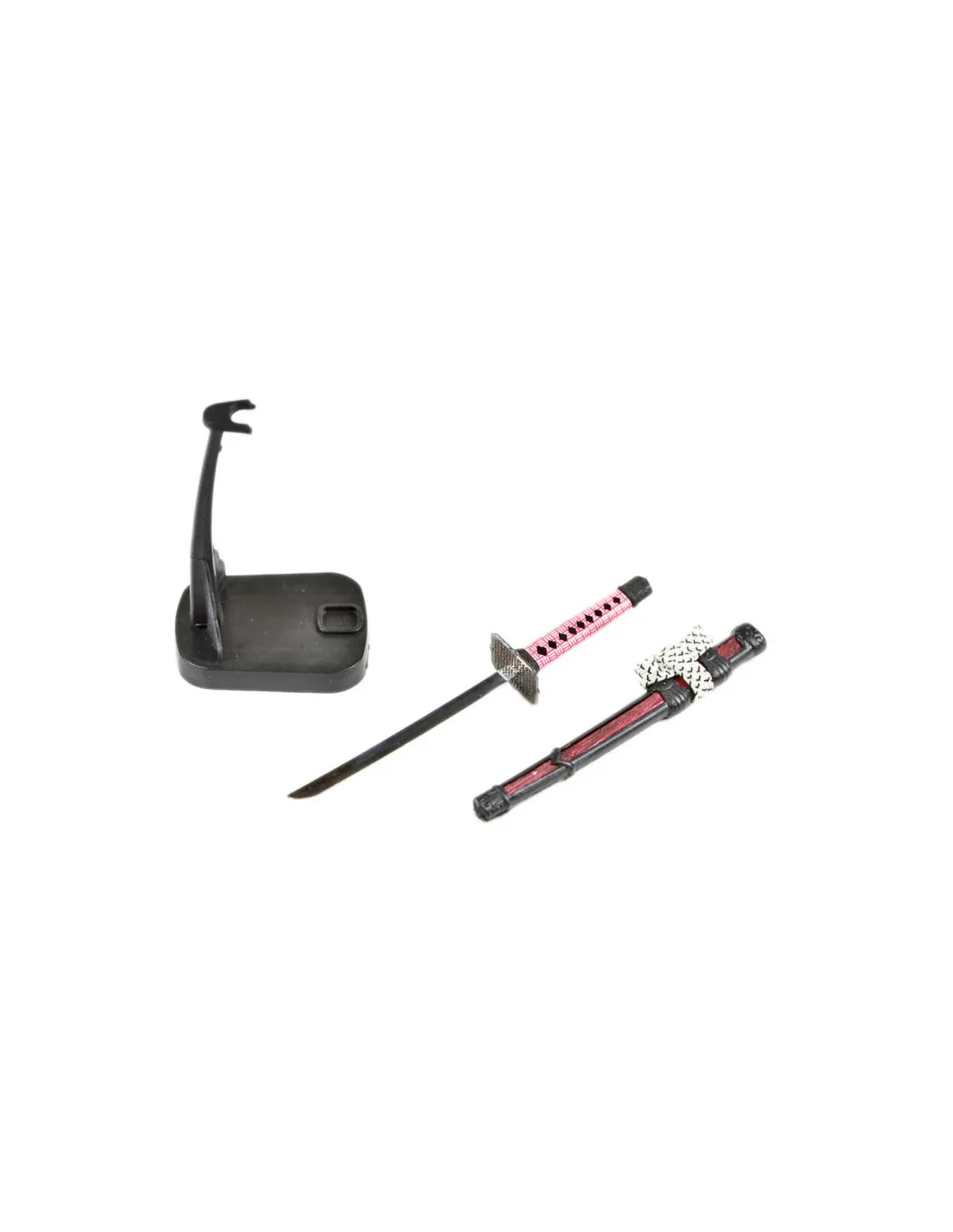 MINI KATANA ABRECARTAS CON FUNDA Y STAND, 20,5 CM.