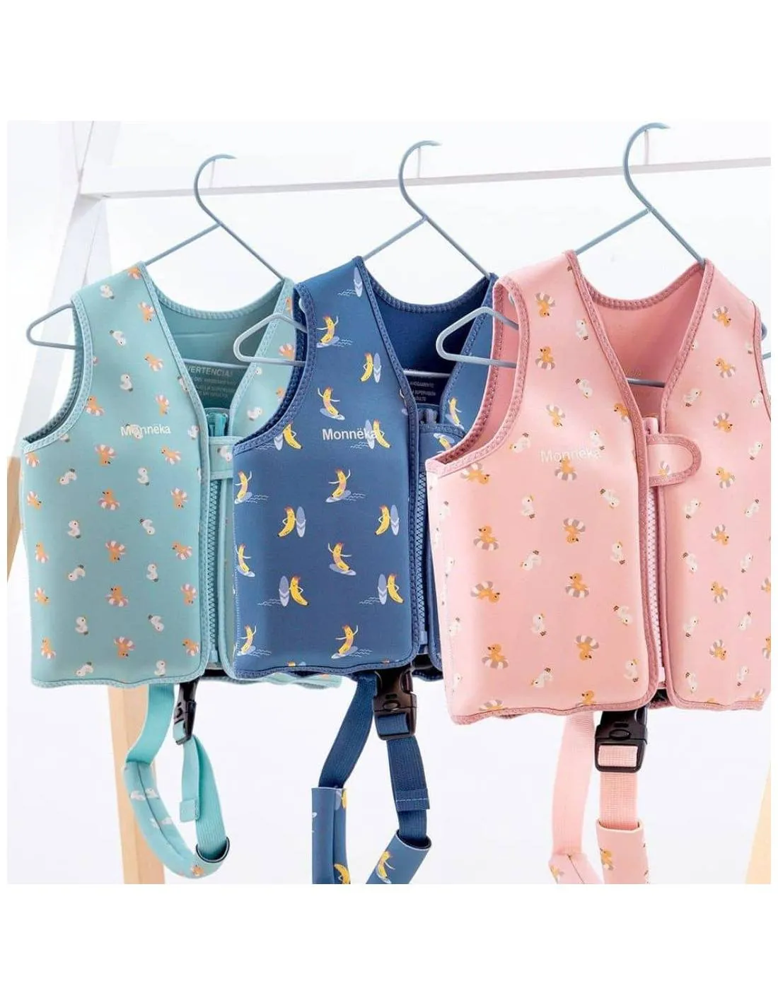 MONNëKA  CHALECO FLOTADOR APRENDIZAJE BABY DUCKS PINK