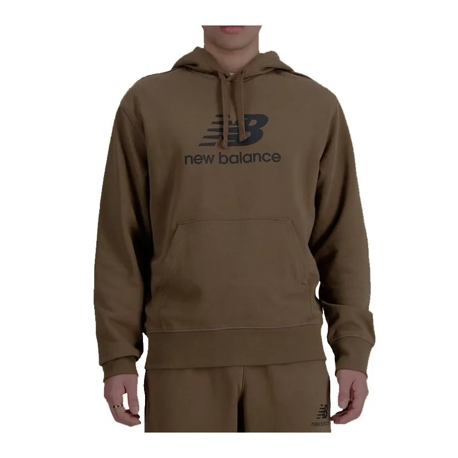 NEW BALANCE Sudadera Hombre MT31537 MARRÓN