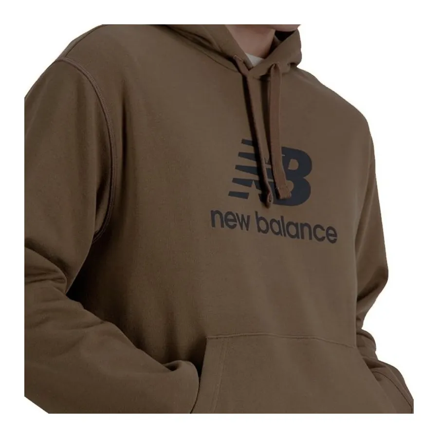 NEW BALANCE Sudadera Hombre MT31537 MARRÓN