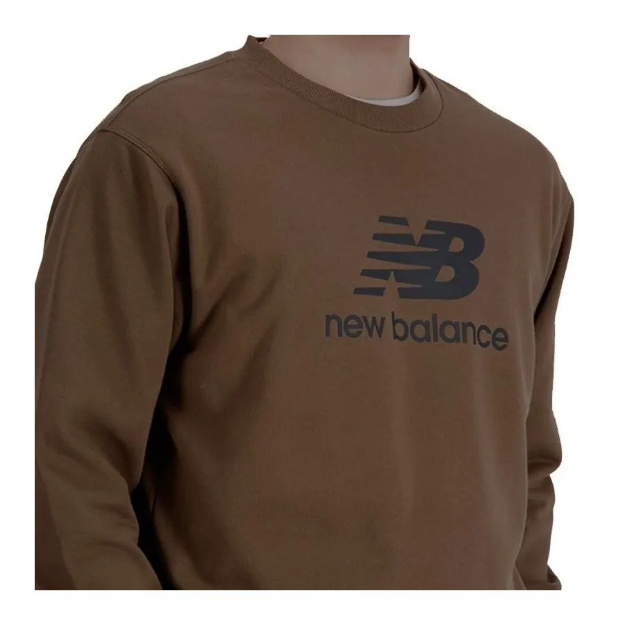 NEW BALANCE Sudadera Hombre MT31538 MARRÓN