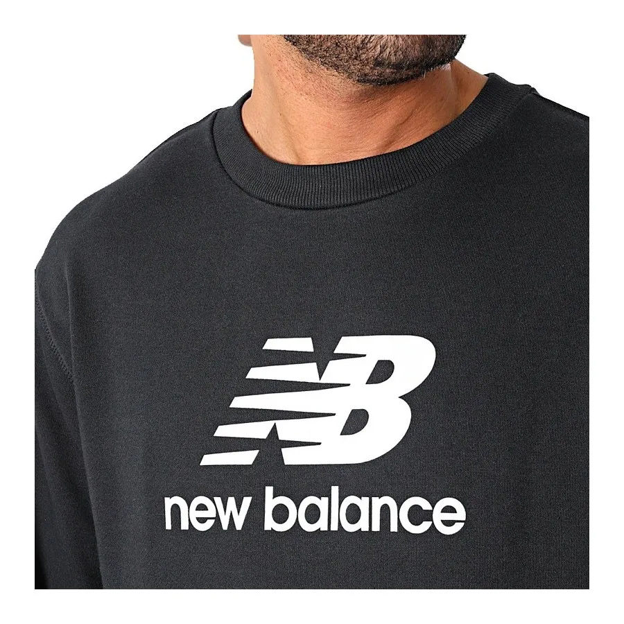 NEW BALANCE Sudadera Hombre MT31538 NEGRO