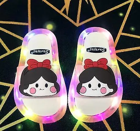 Niños Niños Niñas Zapatillas Dibujos animados Animales Estampados Zapatos Moda iluminada Lindos zapatos Baño Niños Zapatillas pa