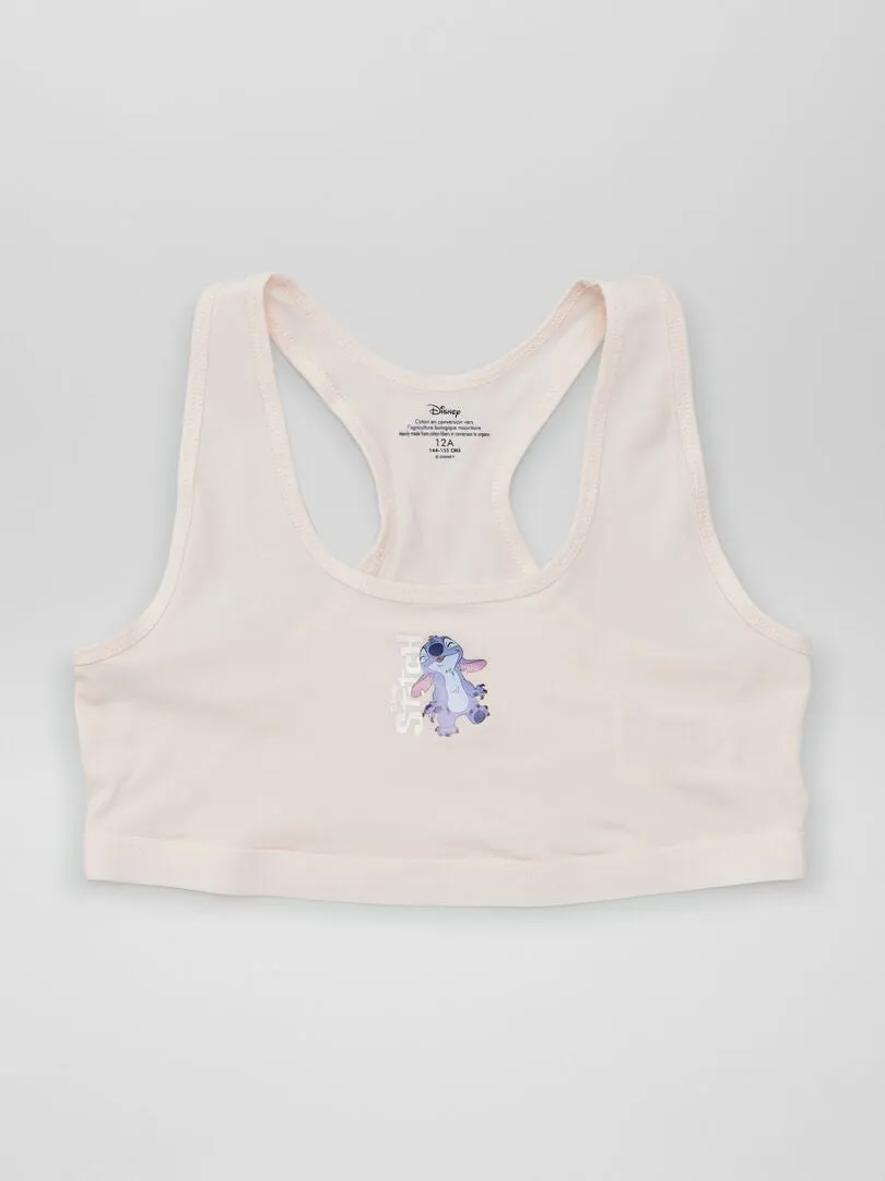 PACK DE 2 TOPS 'STITCH'  GRIS